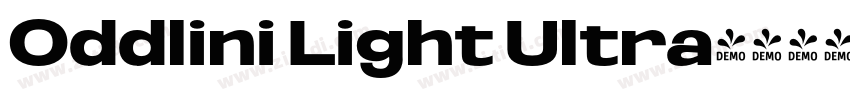 Oddlini Light Ultra字体转换